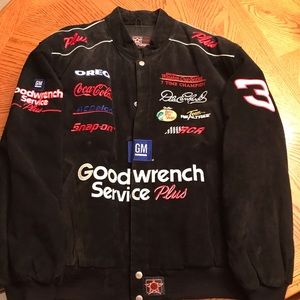 JH Designs Vintage Earnhardt Sr Suede GM Goodwrench Coat